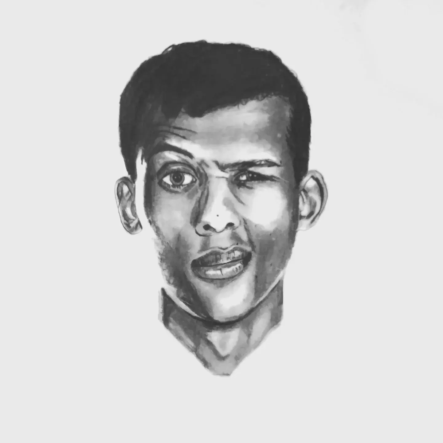 Portrait of the musician Stromae.
