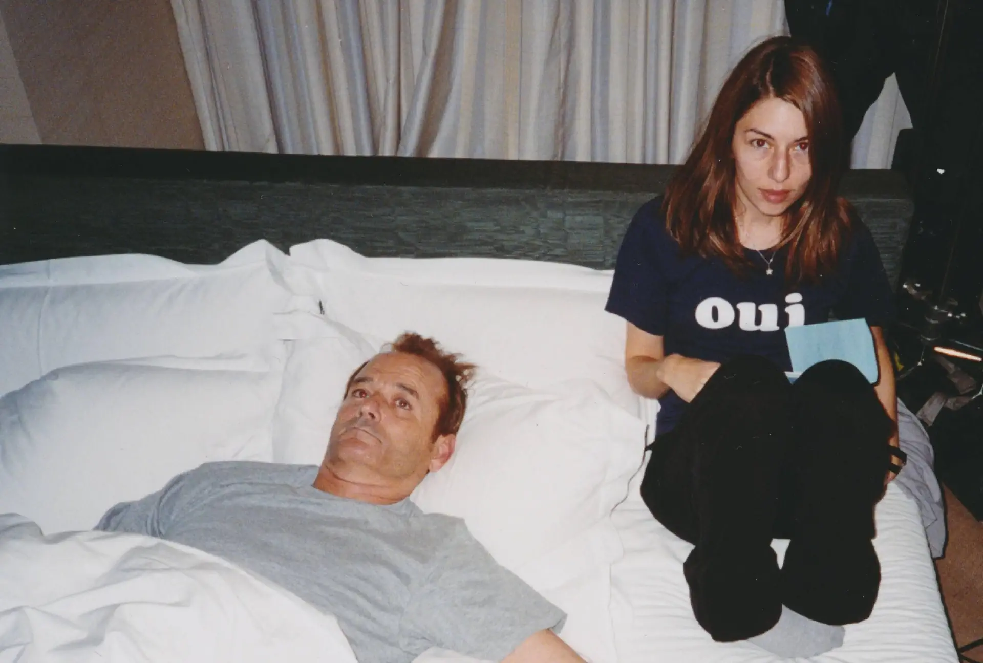 Sofia Coppola and Bill Murray shooting Lost in Translation (2003)